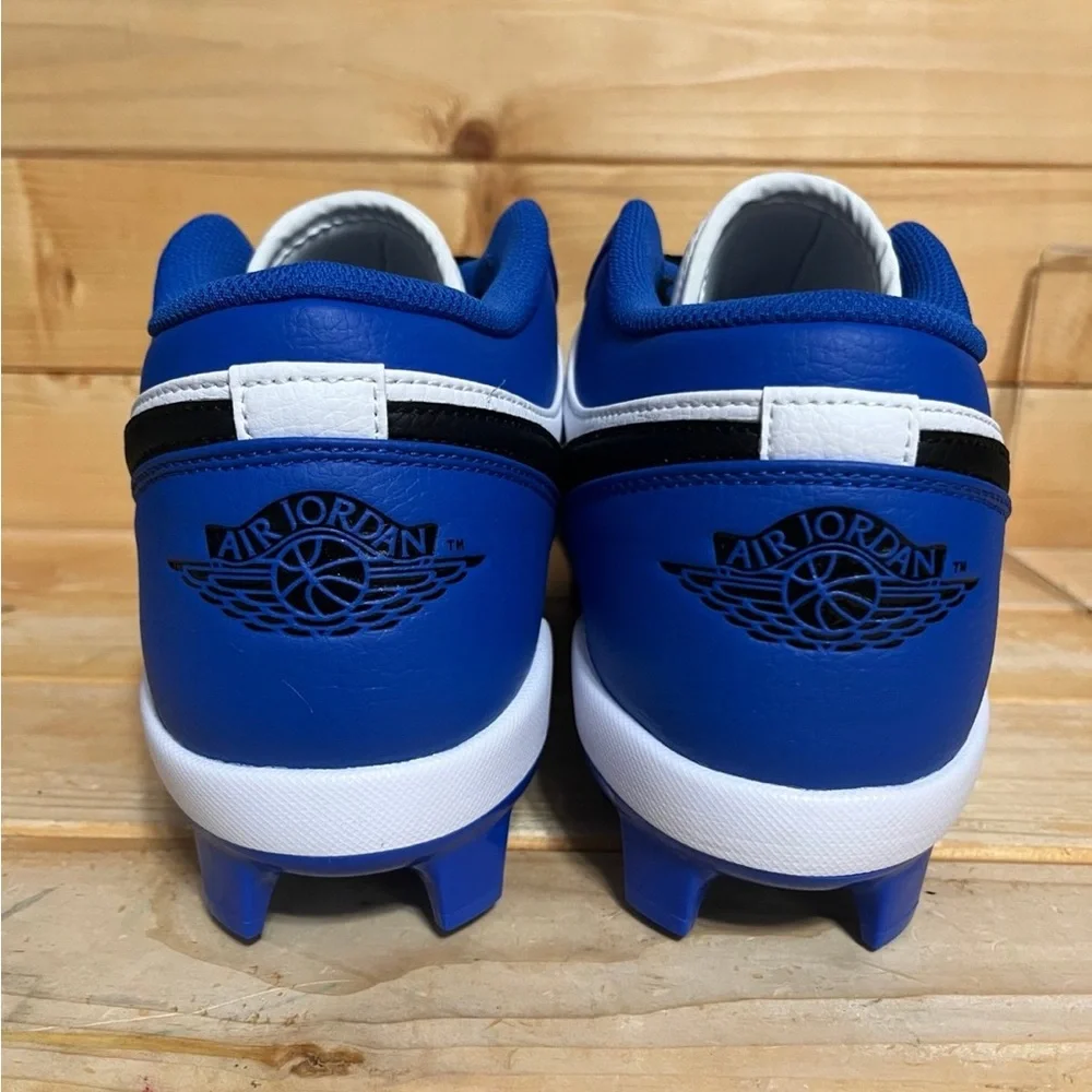New Nike Air Jordan 1 Low Blue Baseball Cleats CJ8524-411 Men’s Size 13 - Picture 5 of 7